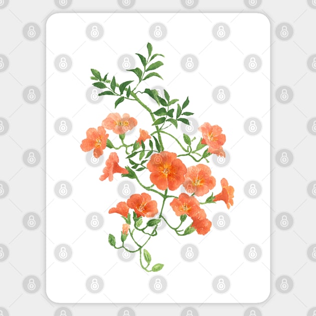 August 6th birthday flower Magnet by birthflower